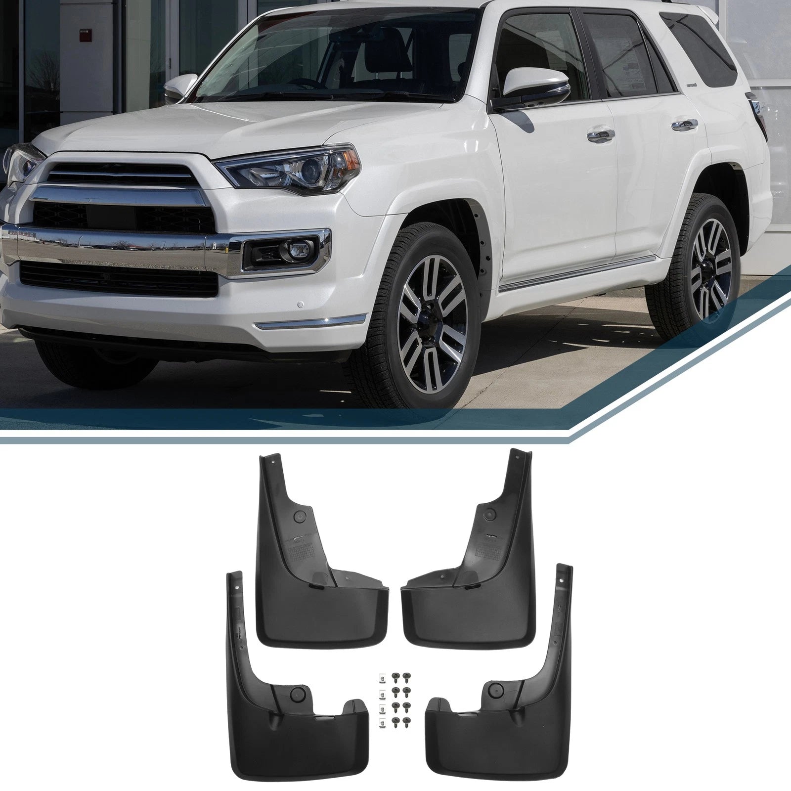Mud Flaps Splash Guards Front for Toyota 4Runner (2010–2023)