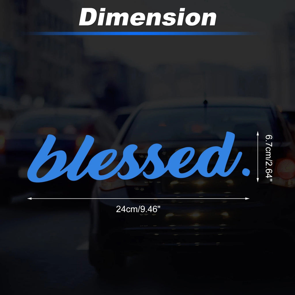 Reflective Bumper Decal for - Blue, Personalized