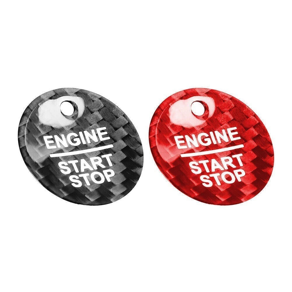 Carbon Fiber Keyless Engine Push Start Button Trim for Ford F-150 Raptor