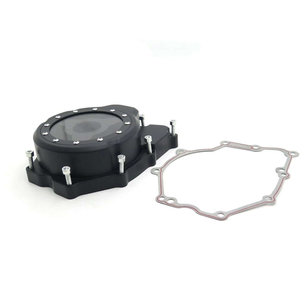 Left Engine Stator Cover for Yamaha YZF-R6 (2006–2022) - Black, See Through