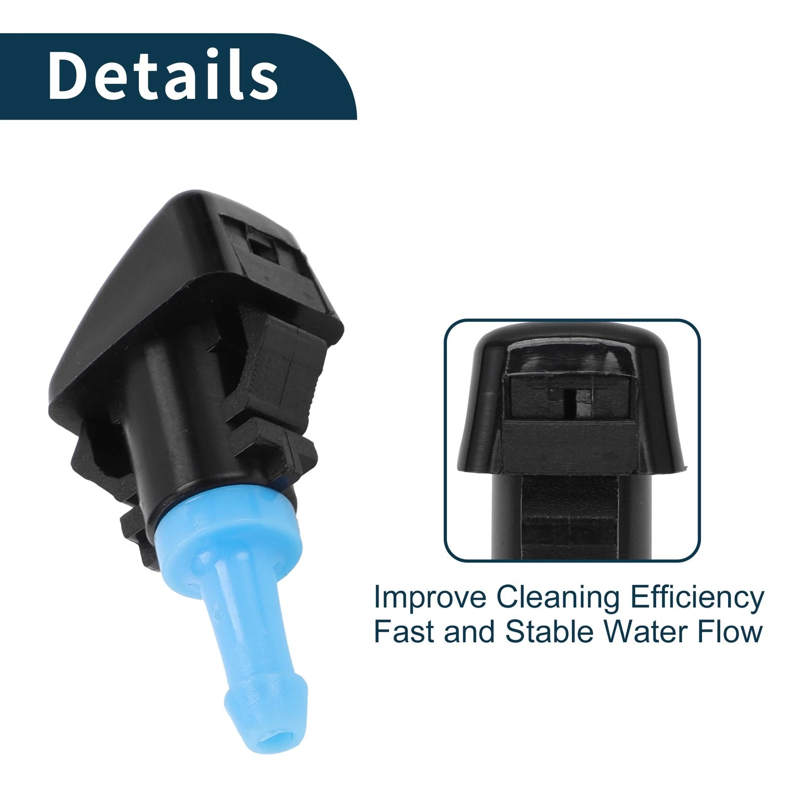 Windshield Washer Nozzle Set with Gasket for Dodge (No. 5116079AA)