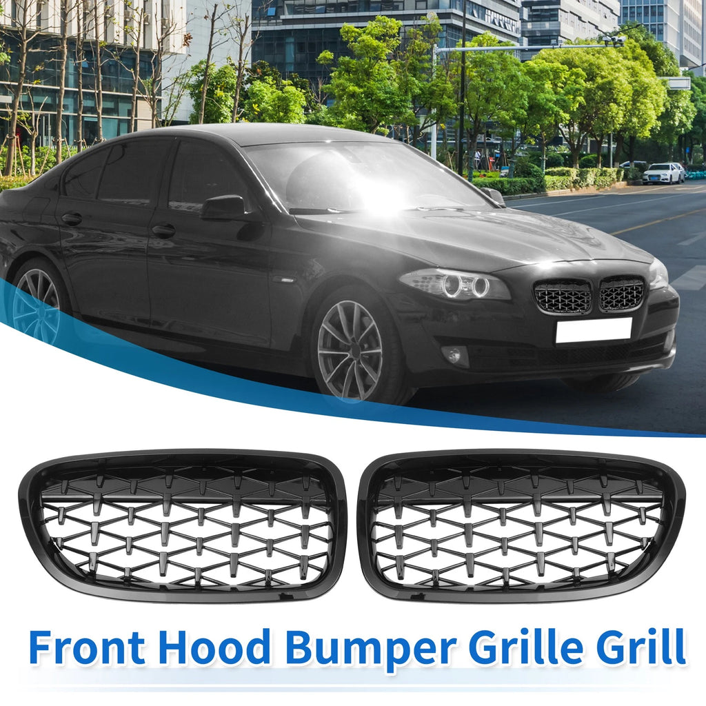Front Hood Bumper Grille Grill Replacement for BMW 528i 535i 550i (2011–2020)