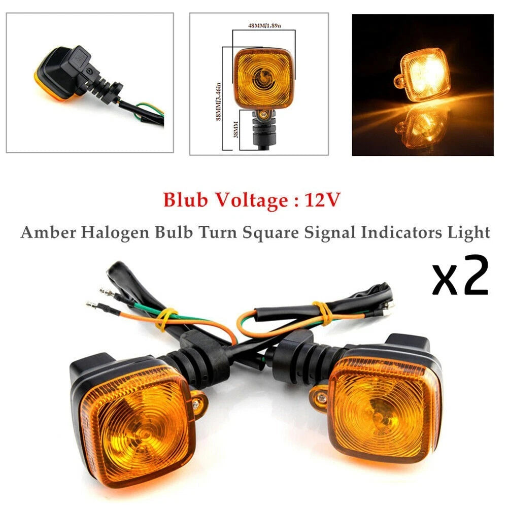 2X Amber Halogen Turn Signal Bulbs for Motorcycle Scooter