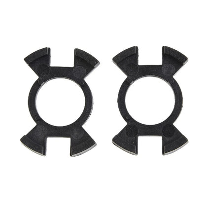 2X Headlight Holder Adapter for H1 Bulbs (Black)