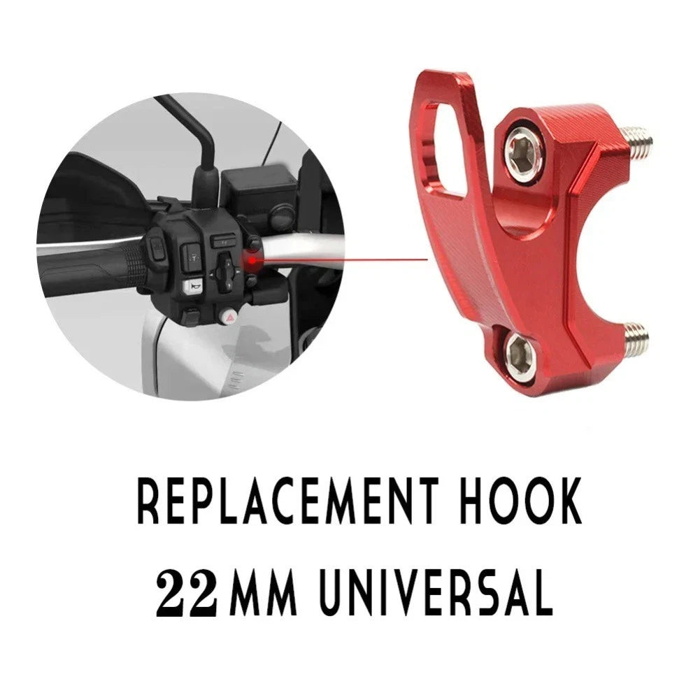 Scooter Brake Pump Holder Clamp Bracket with Helmet Hook for Convenient Storage