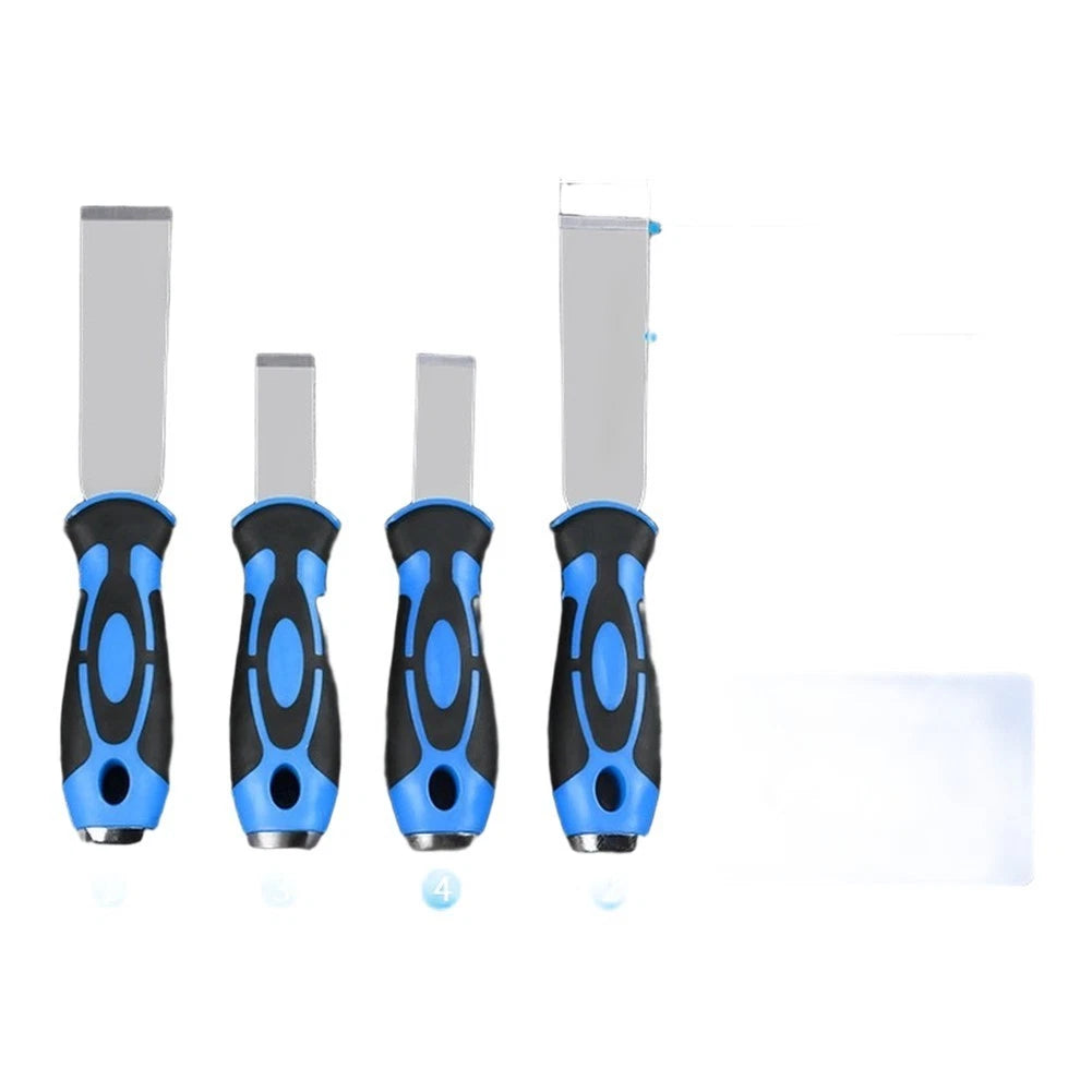 4 Piece Stainless Steel Scraper Set for Easy Use and Storage