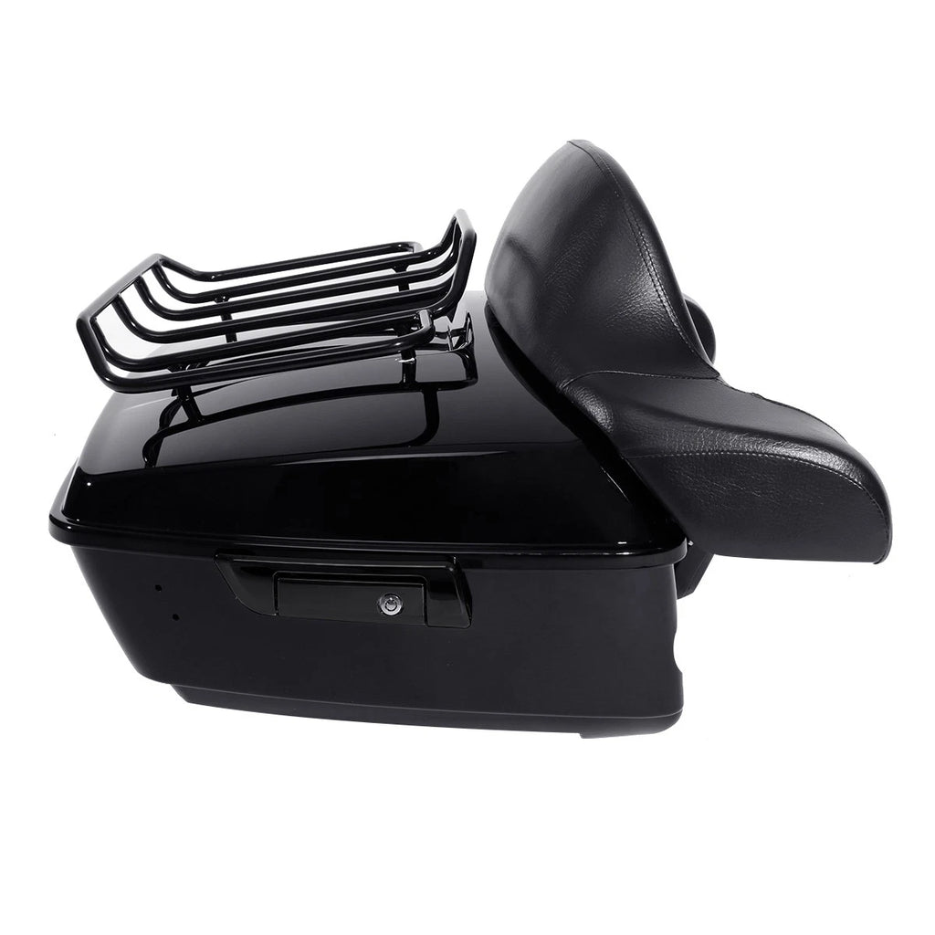 2X Trunk Luggage Backrest Mounting Rack for Harley Fatboy (2008–2017)