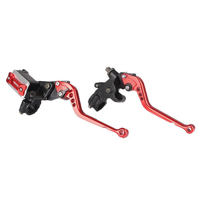 7/8" Motorcycle Universal Clutch Brake Levers Master Cylinder Reservoir