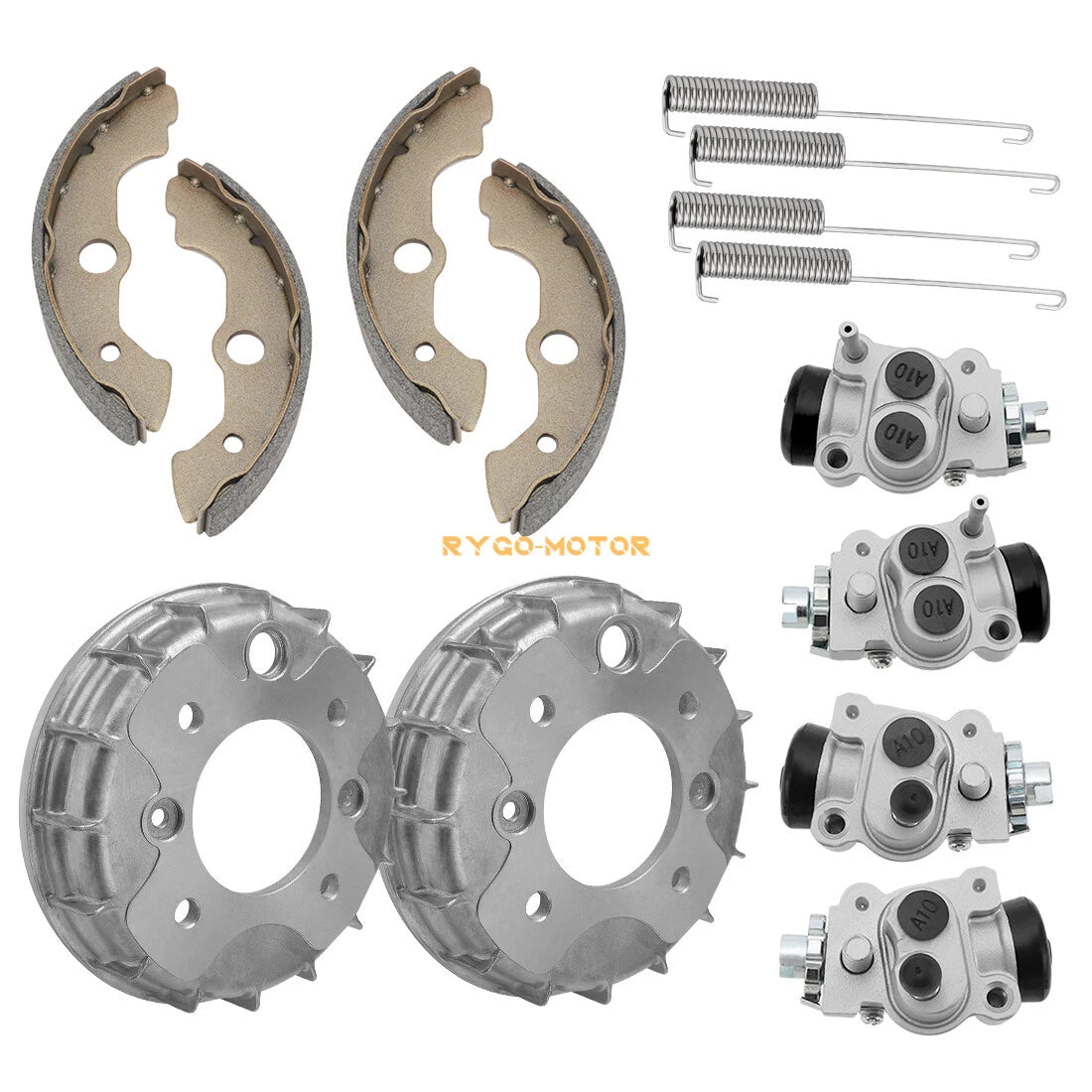 Front Brake Drum Wheel Cylinder Shoe Kit for Honda Rancher 350 (2000–2006)