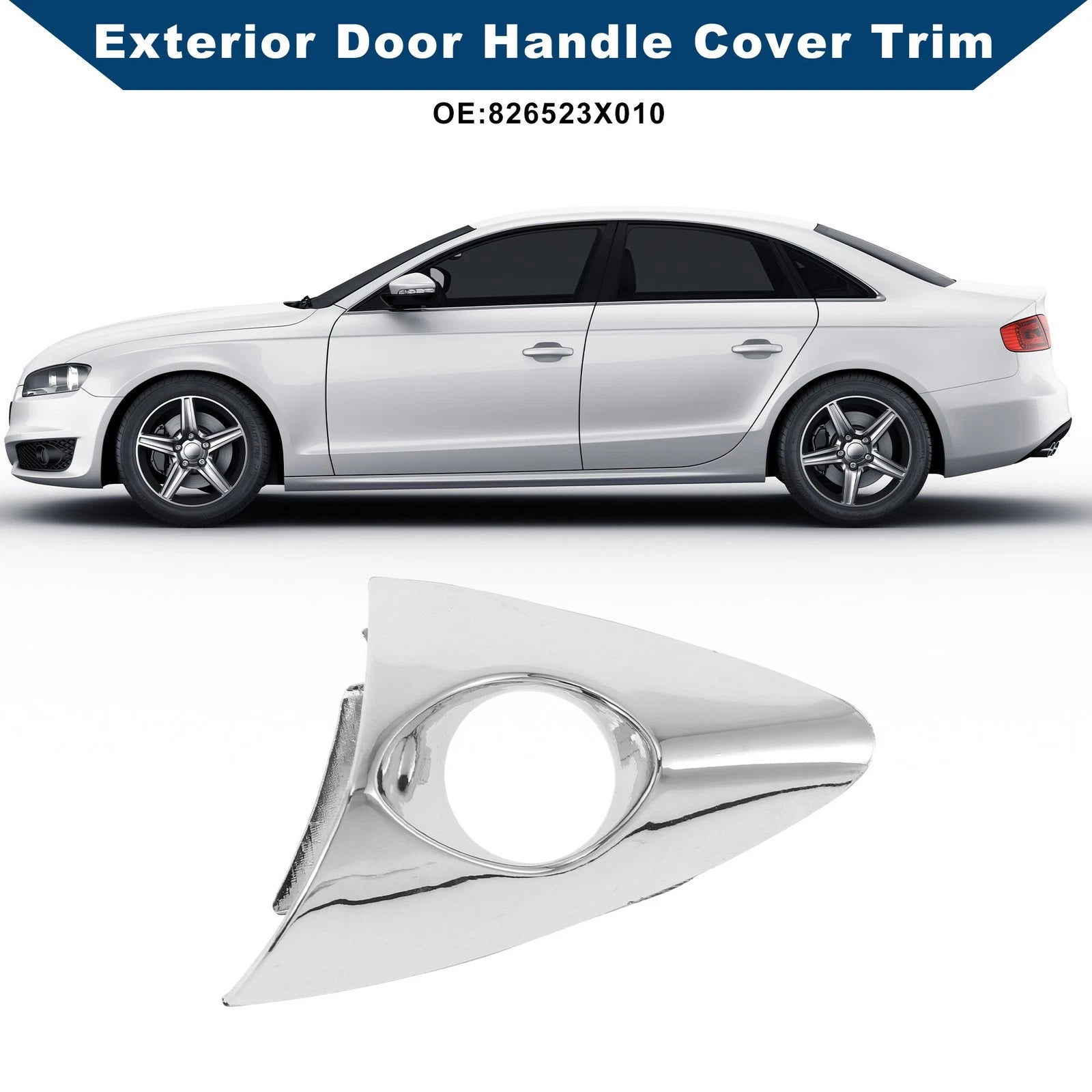 Exterior Door Handle Cover Trim Replacement for Hyundai Elantra (2011–2016)