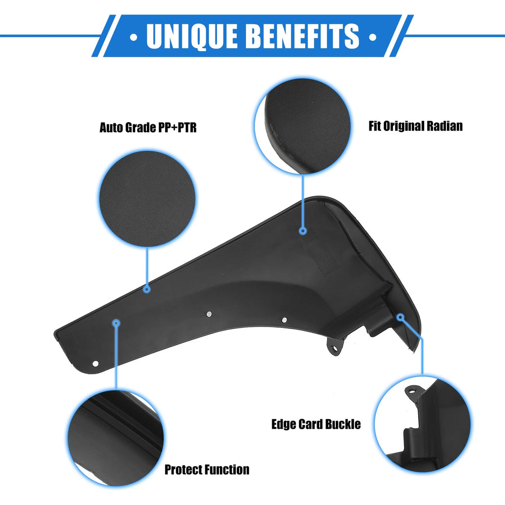 Mud Flaps Kit for Ford Explorer (2011–2019) - Front Rear Splash Guards