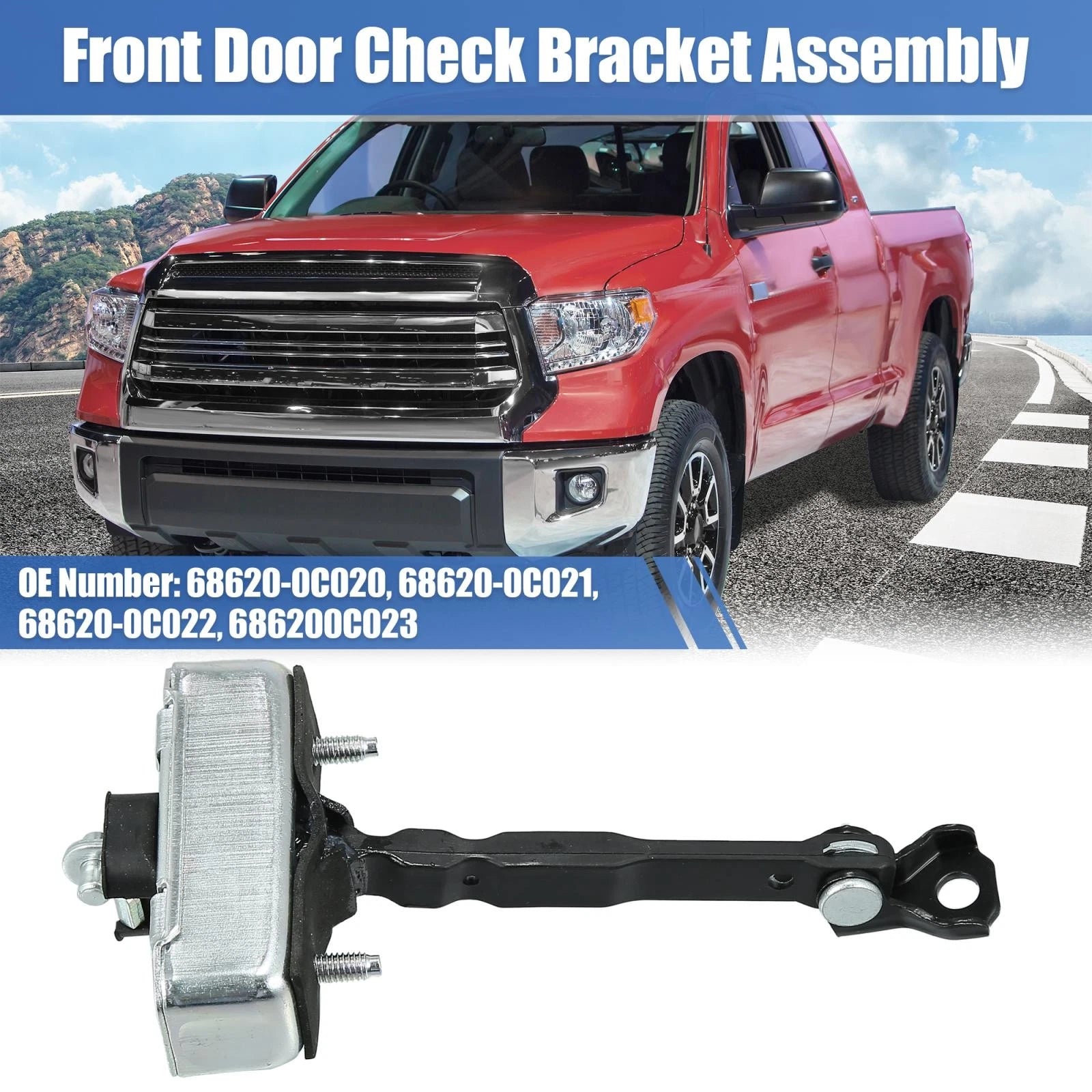 Front Door Check Stop Strap Replacement for Toyota Tundra Sequoia (2007–2021)
