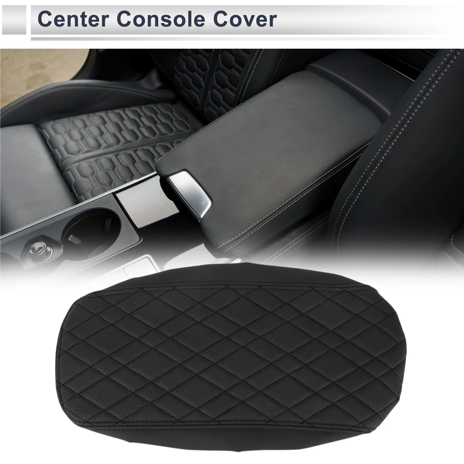 Car Center Console Cover Replacement for BMW X3 (2014–2018) Black