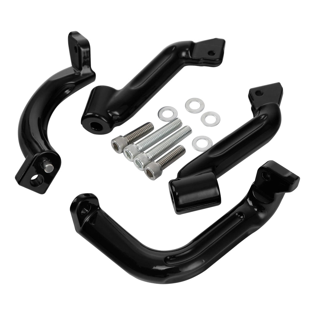 Driver Floorboard Mount Bracket Kit for Harley Touring (2017–2023) Black