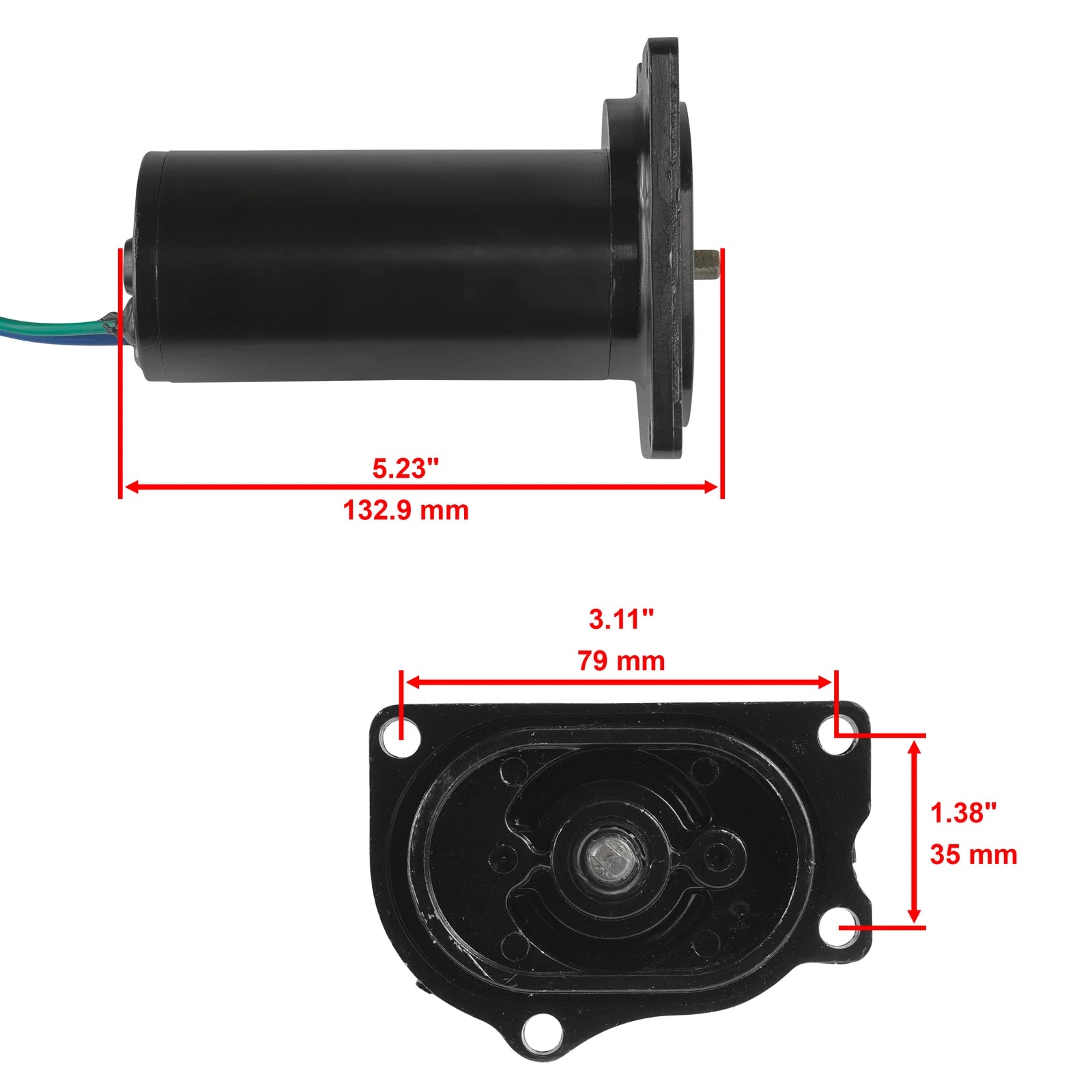 Tilt Trim Motor 12V 2 Wire for Mercury Marine Outboard (20-50HP) 827675A1