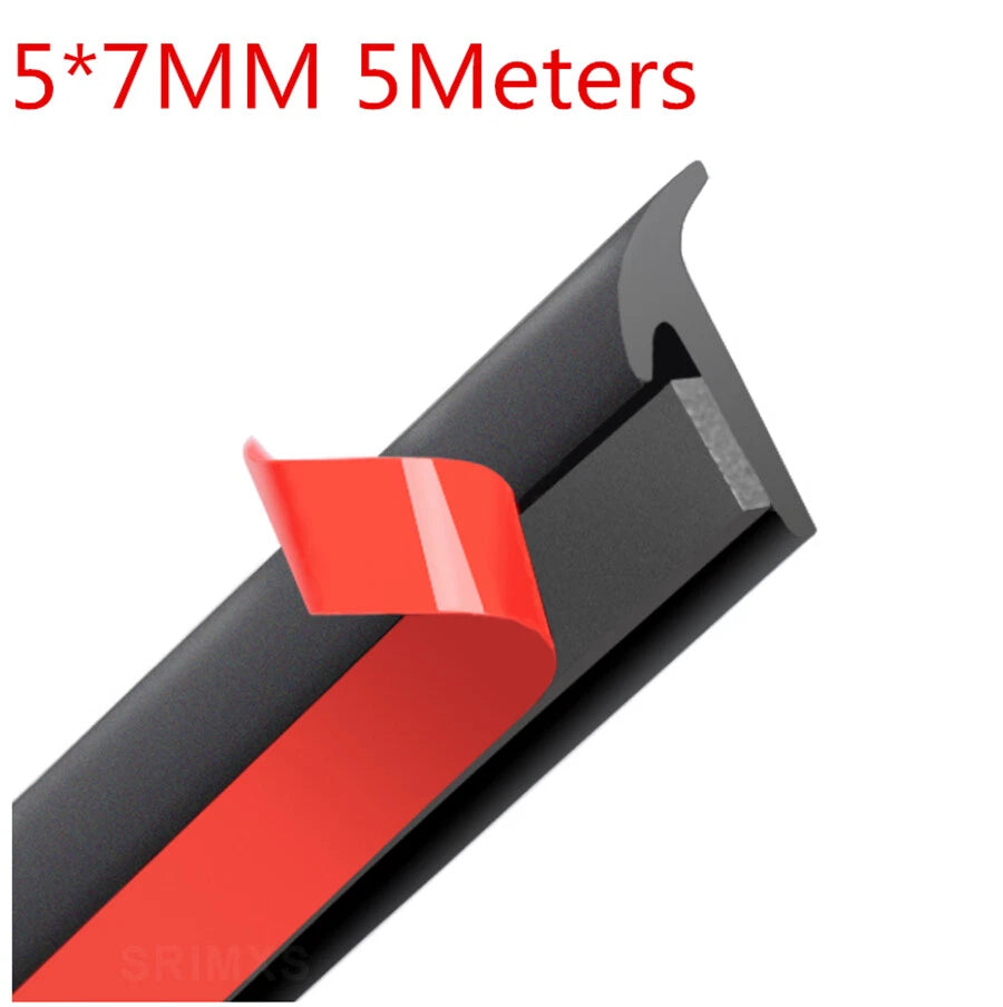 5M T-Type Rubber Sealing Strip for Universal Cars