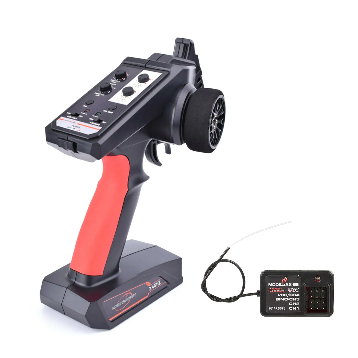 4CH Remote Control Receiver for RC Car Boat (2.4-2.48GHz)