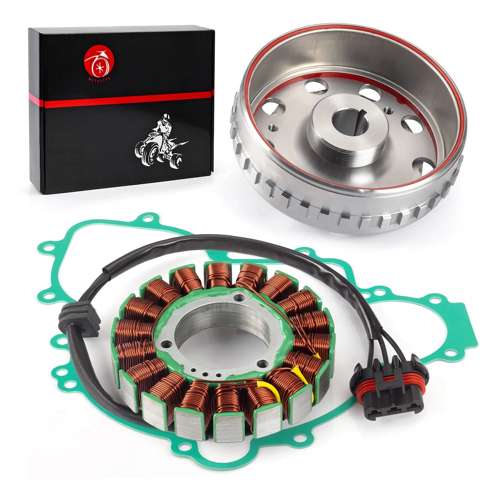 Stator + Flywheel with Gasket for Polaris Ranger 900 XP RZR 900 RZR 1000 (2013–2024)