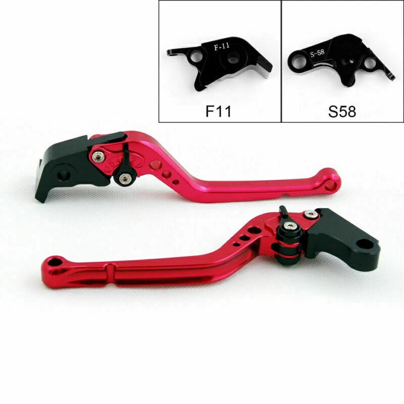 Long Brake Clutch Levers for Aprilia RSV4/RSV4 Factory (2009–2014) Red T9