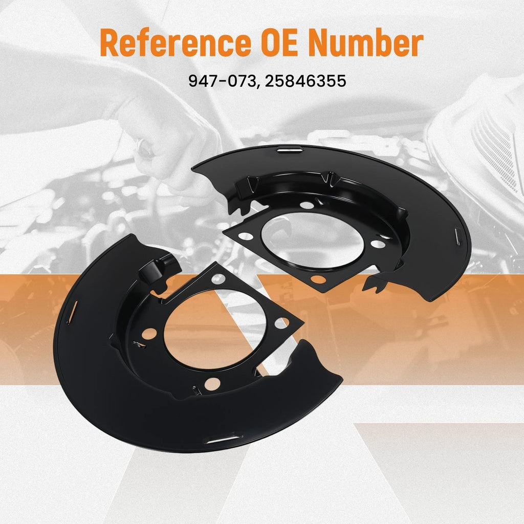 Front Brake Dust Shield Set for Chevrolet Avalanche (2002–2006)