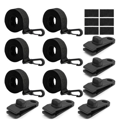 Set of 4 Windproof Canopy Fixing Straps for Camping Tent