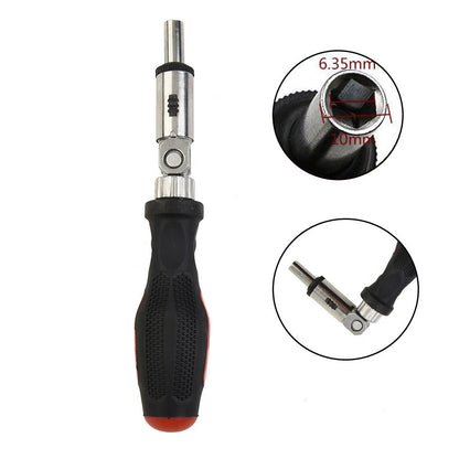 1/4 Inch Ratchet Screwdriver for Tackle Tool (180 Degree Drive)