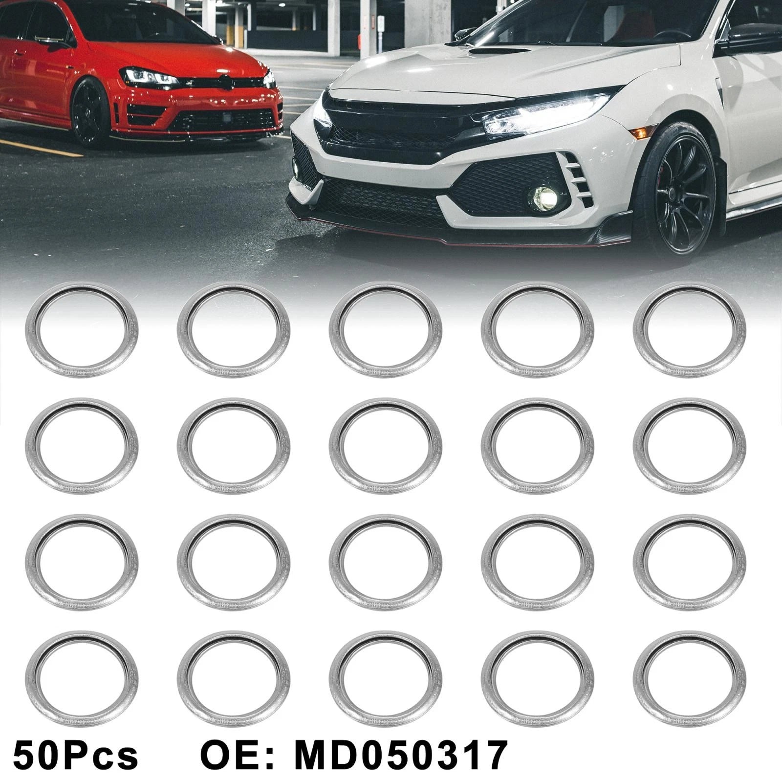 Oil Drain Plug Gasket Set Replacement for Mitsubishi Lancer Outlander (50)