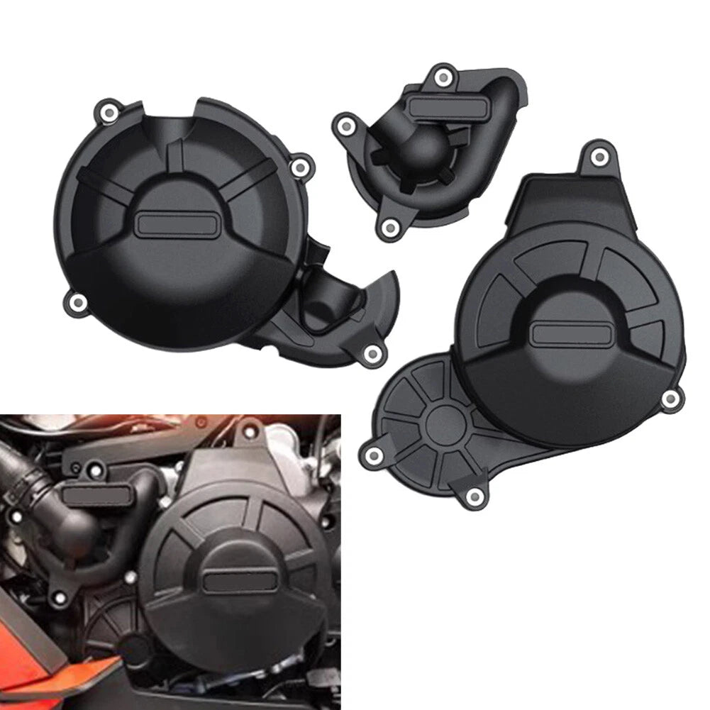 Black Motor Engine Protection Cover for Aprilia RS660, Tuono 660 (2021–2023)