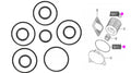 5pcs Oil Filter O Ring Seal Kit for Suzuki DF 8 9.9 15 20 (N/A) 09280-54001 09280-13004