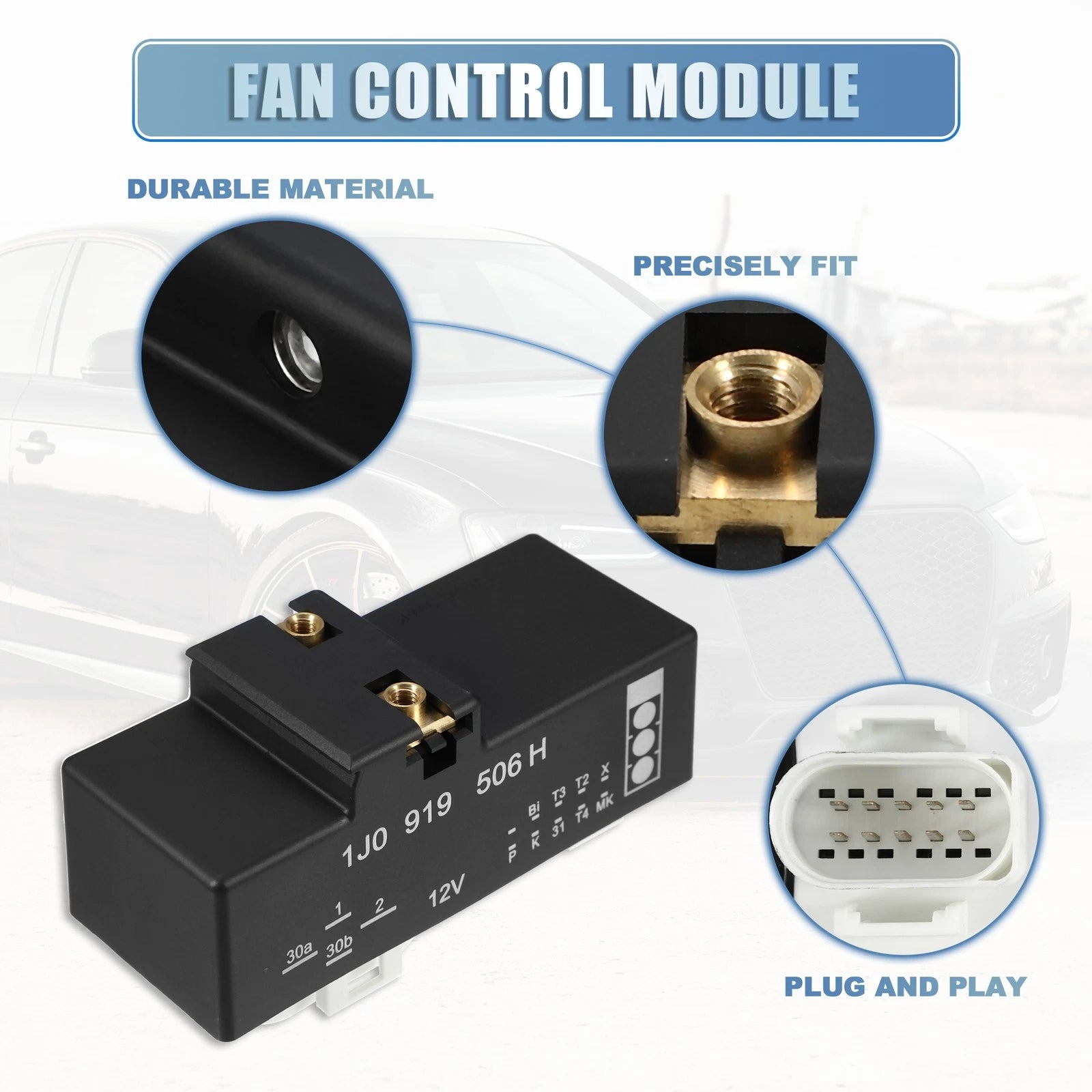 Radiator Fan Control Module Replacement for VW Golf Jetta 1999 Audi TT (1999–2006)
