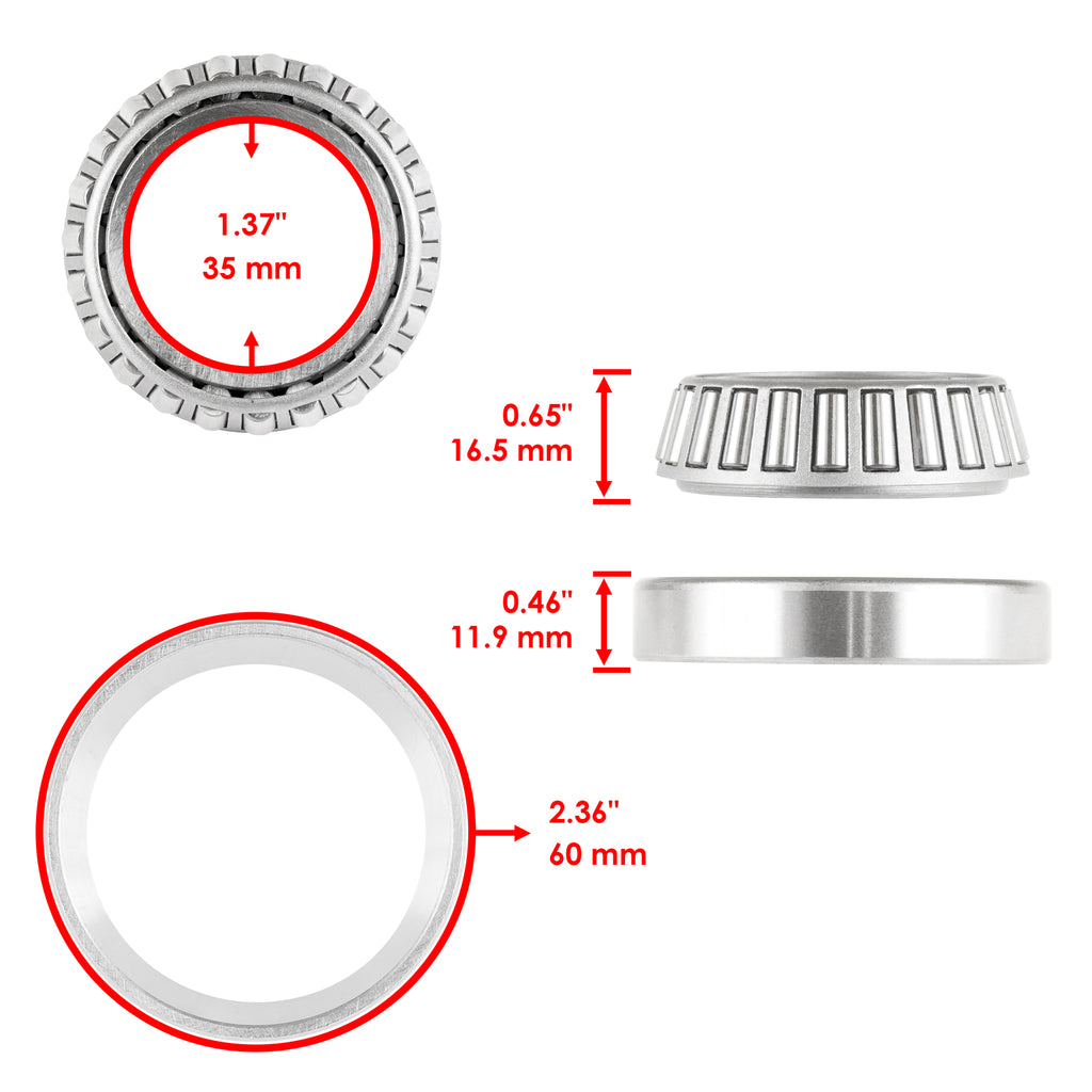 Tapered Roller Bearing Cup and Cone Set for Chevrolet Silverado 1500 (1999–2006)