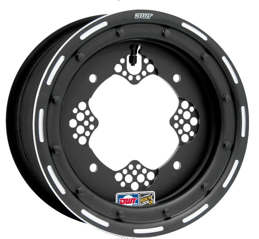 Set of 2 DWT ROK'N LOK 10" Black Beadlock Rims for Predator 500 (2003–2005)