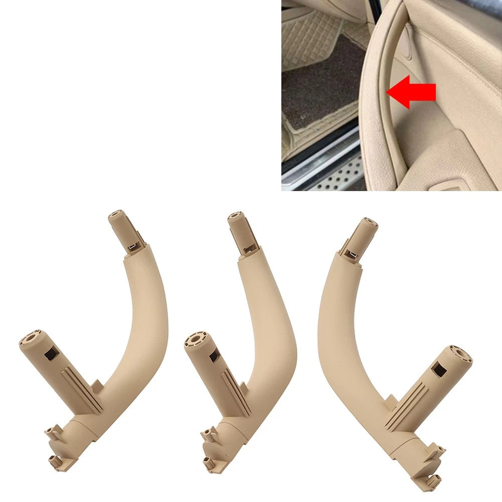 3X Interior Door Pull Handle Trim Cover Beige for BMW X5 X6 (2014–2018)