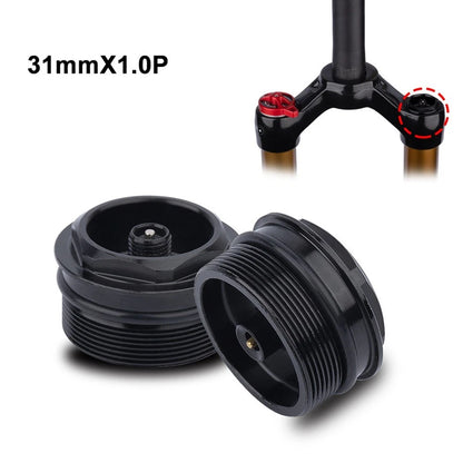 Fork Valve Nut for Bike (1 Piece) - Black Aluminum Alloy