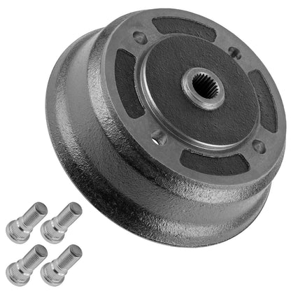 Rear Brake Hub L/R with Studs Replacement for Kawasaki Mule 3010 2005–2006