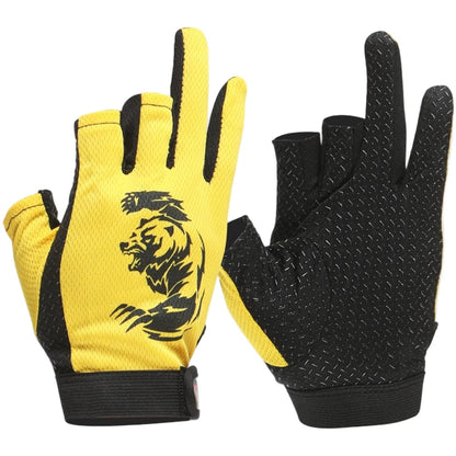 Quick Dry Fishing Gloves Three Finger Style with Breathable Palm