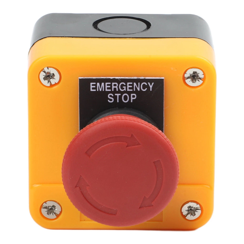Waterproof Latching E Stop Switch 10A 1NC for Automatic Control Circuits