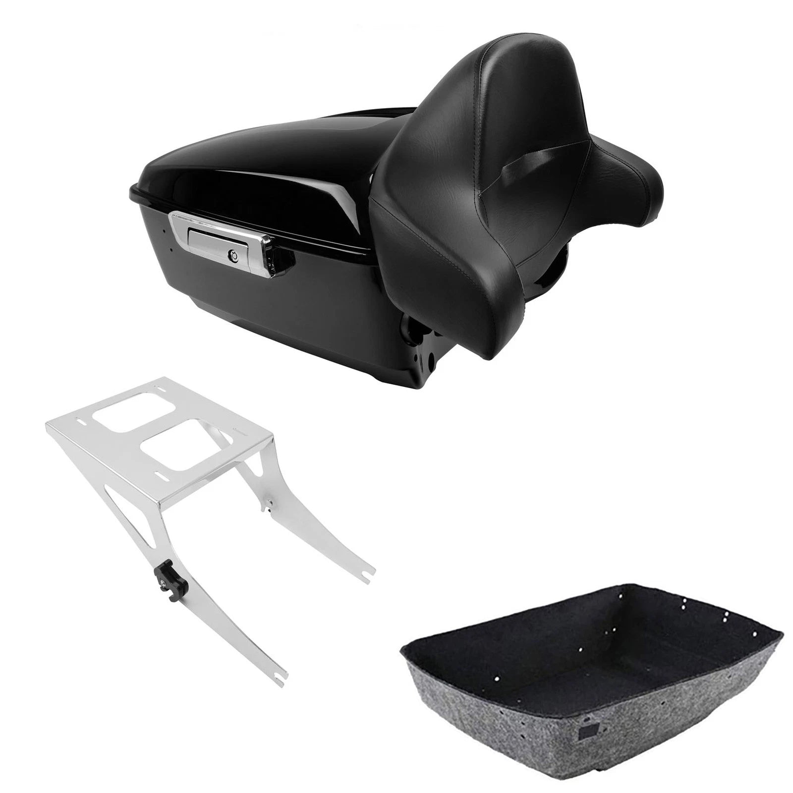 2X Mounting Rack for Harley Fat Boy (2008–2017) - King Trunk Luggage Backrest