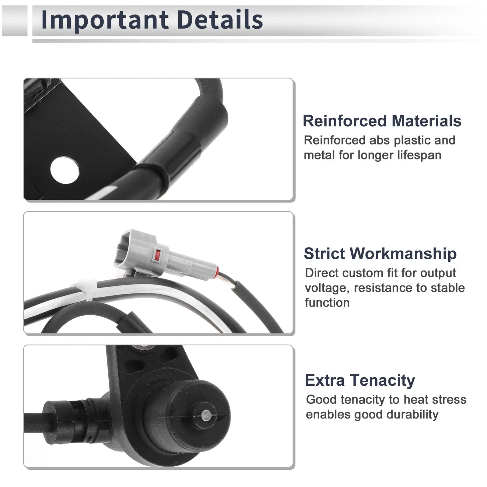ABS Wheel Speed Sensor Replacement for Toyota Prius 2004–2009 Front Left