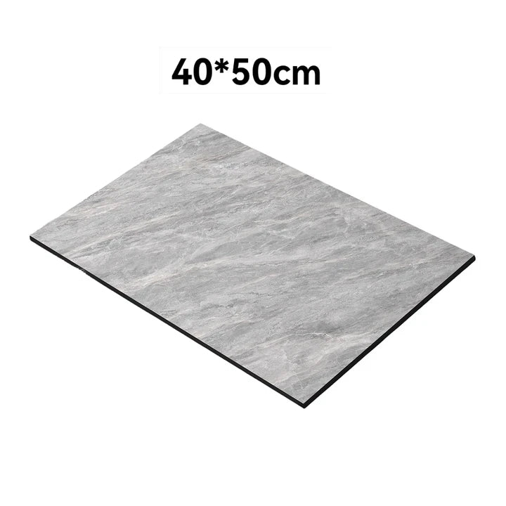 Grey Diatomite Drying Mat with Drainage System for Countertop Dish Drying