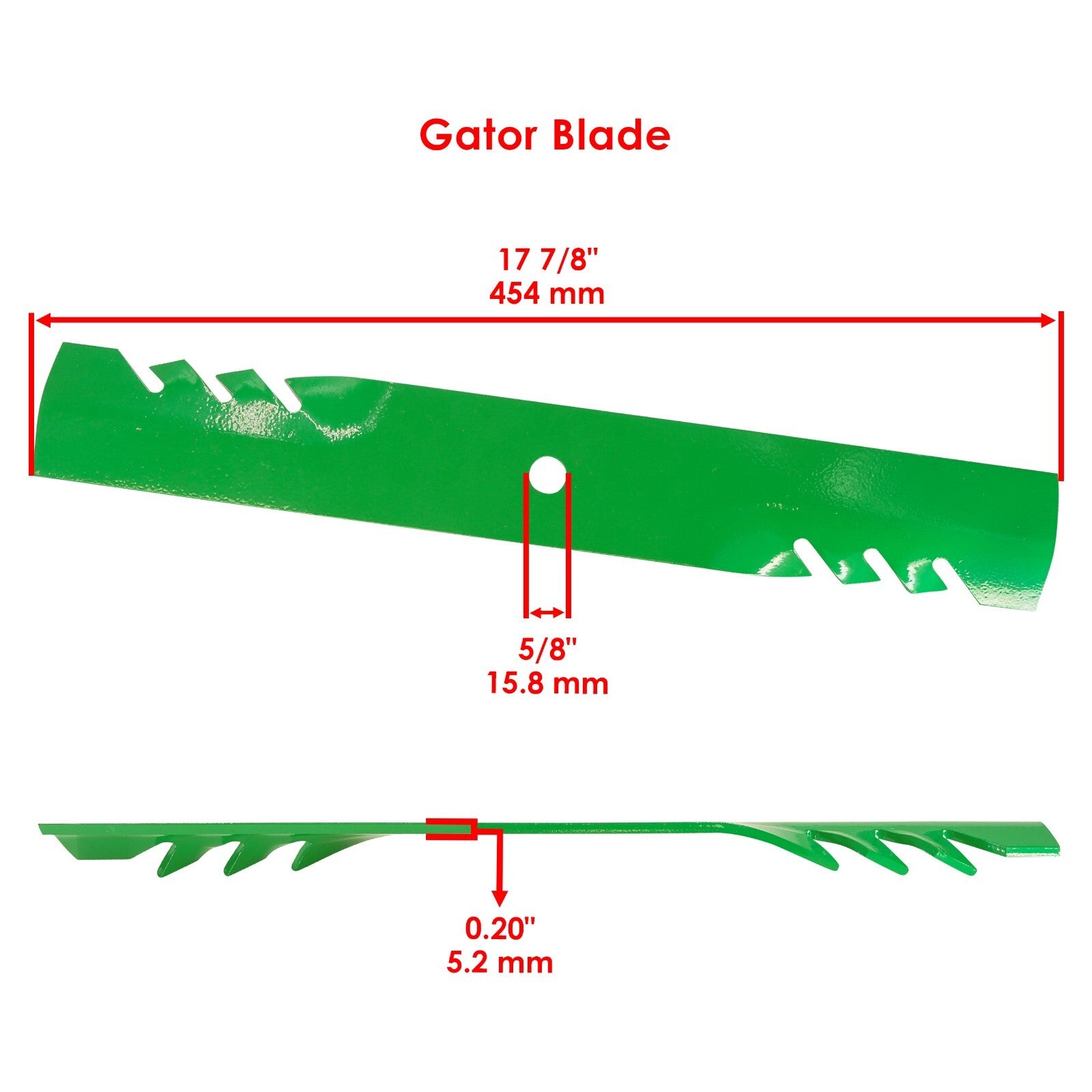 Deck Blade with Bolt Replacement for Hustler Raptor and Raptor Limited (52") (2016–2019)