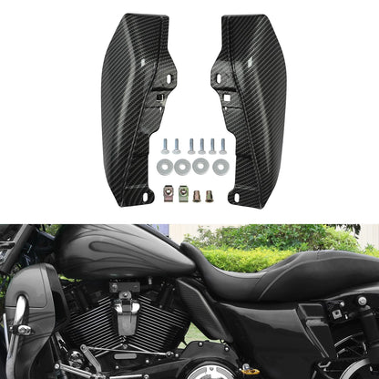 Carbon Fiber Matte Black Mid-Frame Air Deflector for Harley Touring (2009–2023)