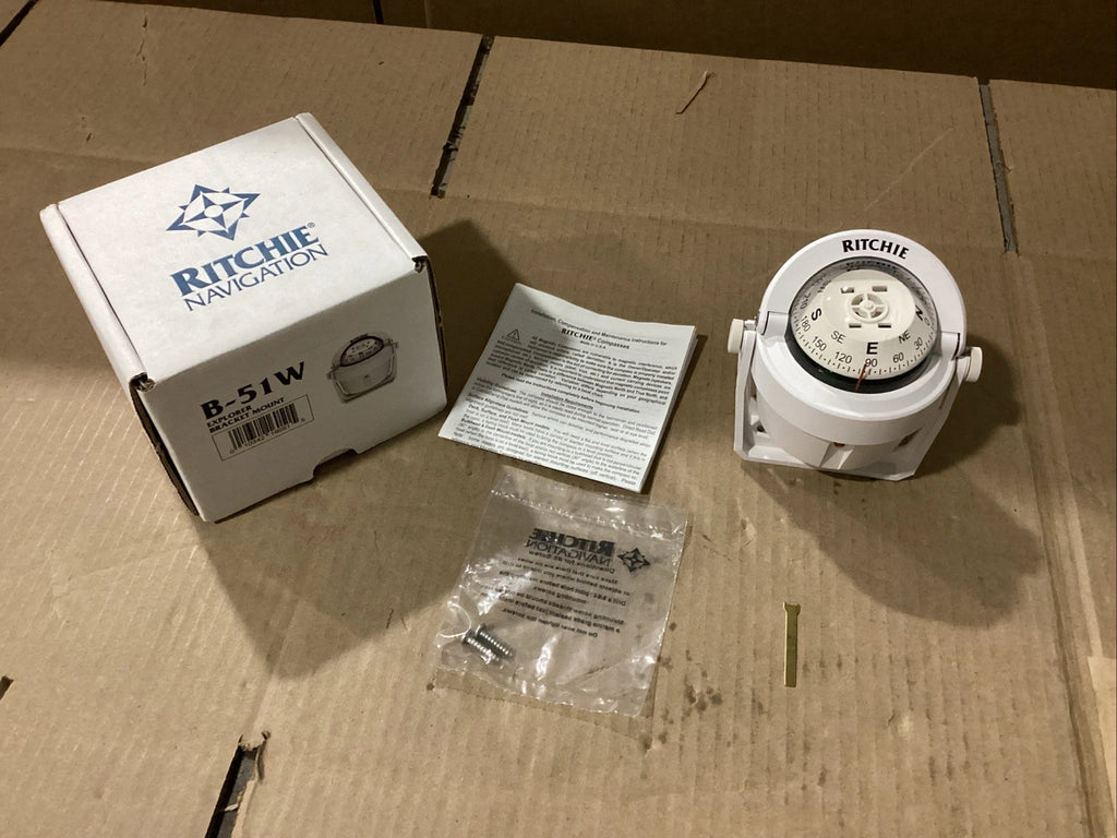 Ritchie Explorer B-51W Bracket Mount Compass for Open Box Models
