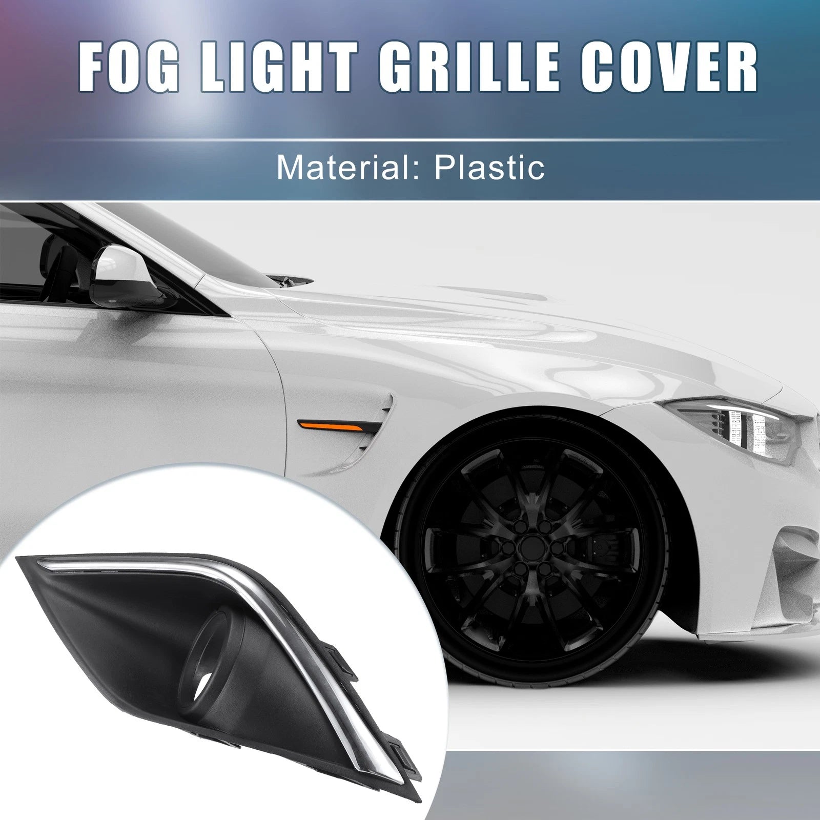 Front Left Side Fog Light Grille Cover Trim for Mitsubishi Outlander (2017–2019)