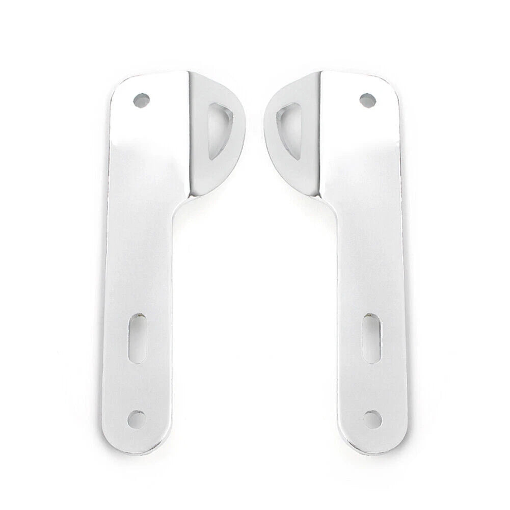 Chrome Trailer Hook Tie-Down Brackets Kit for Harley Touring (1 Pair)
