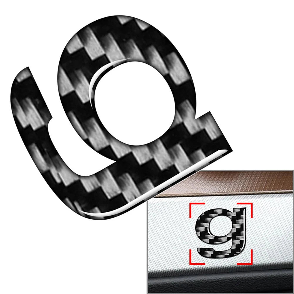 Lowercase Alphabet Letter Decals for Car Badge Emblem (Universal)