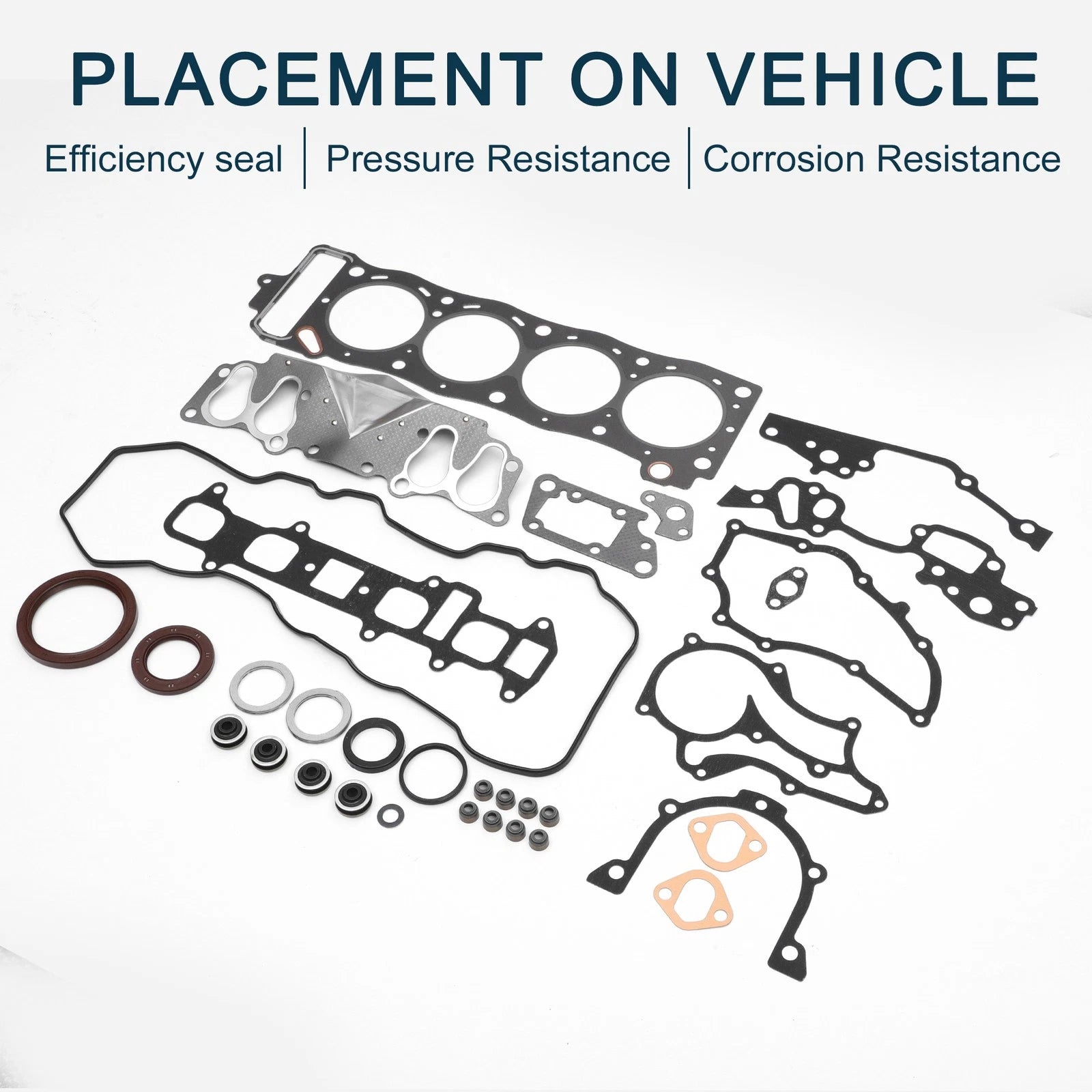 Cylinder Head Gasket Kit Replacement for Toyota 22R Engine (1970–1983)