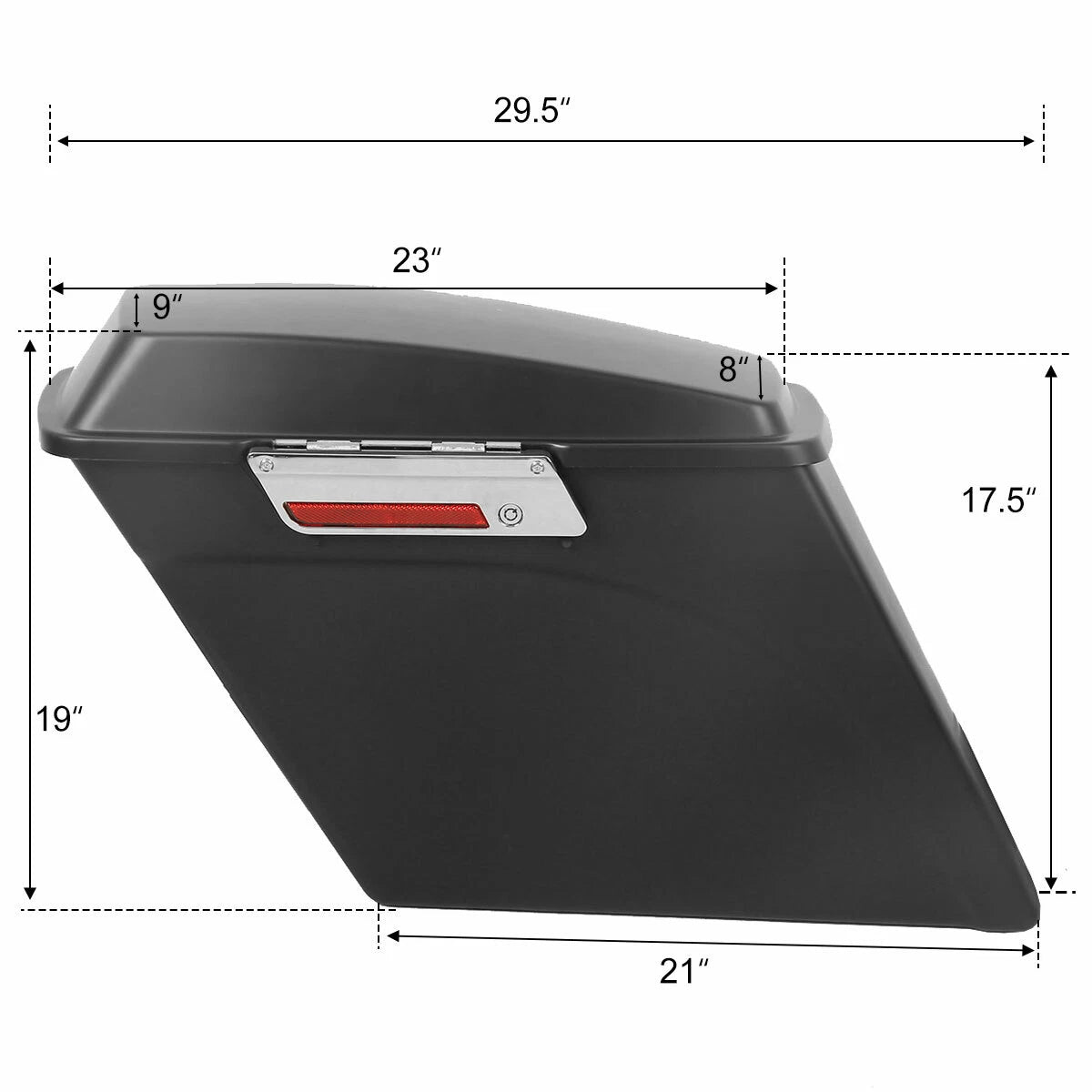 5" Stretched Saddlebags & Rear LED Fender for Harley Road Glide (2009–2013)