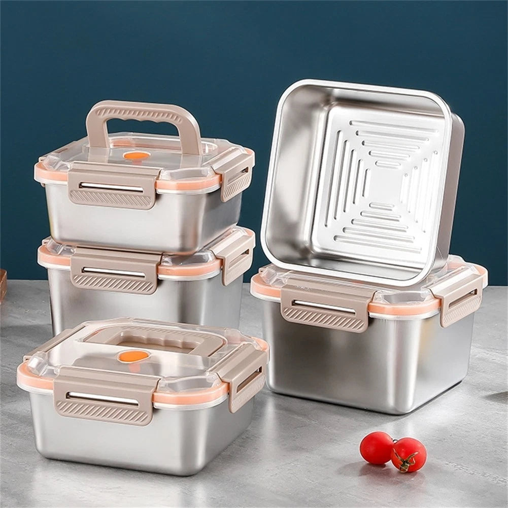 304 Stainless Steel Lunch Box for Easy Transport