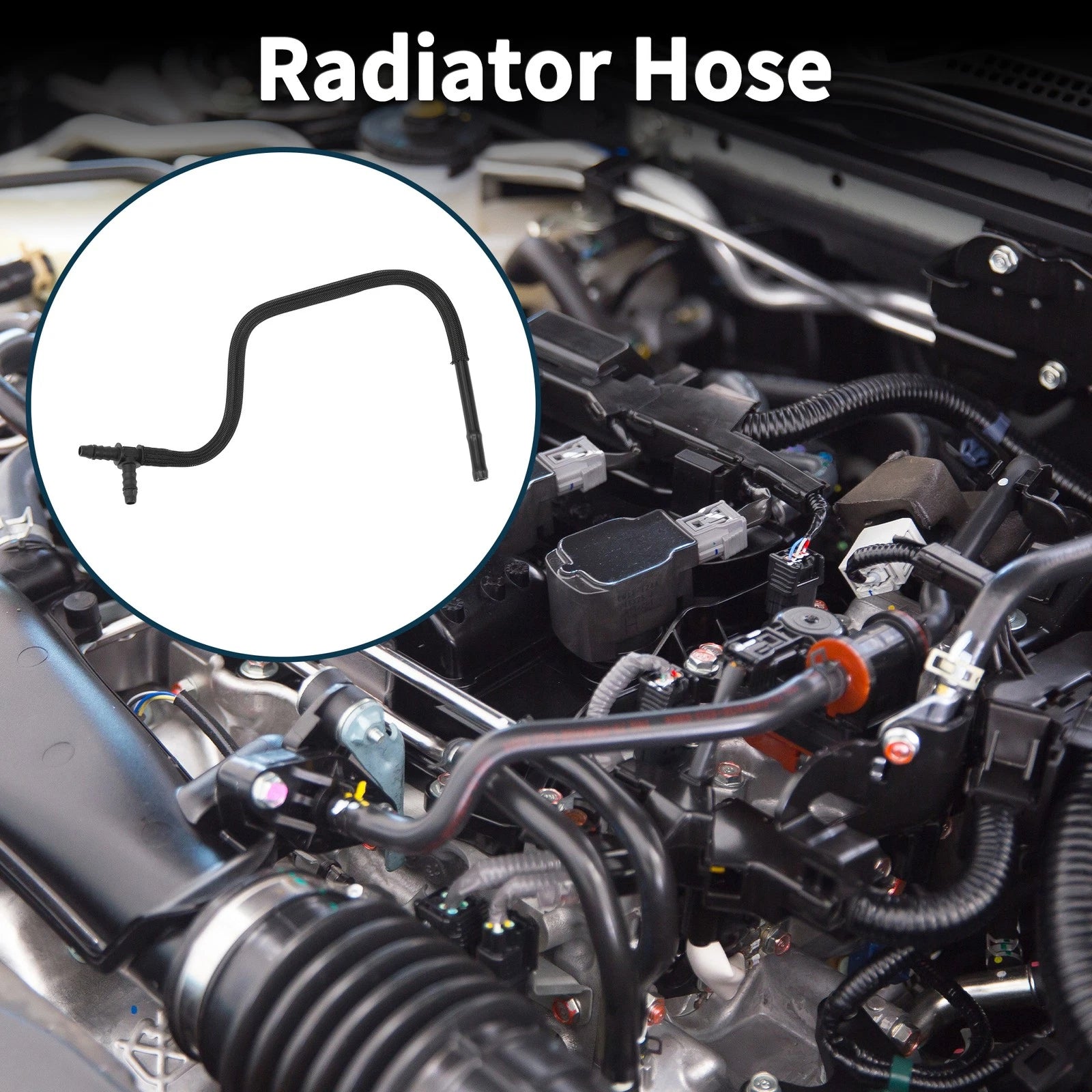 Radiator Hose Coolant Pipe Replacement for Audi Q7 (2006–2015) Plastic Black